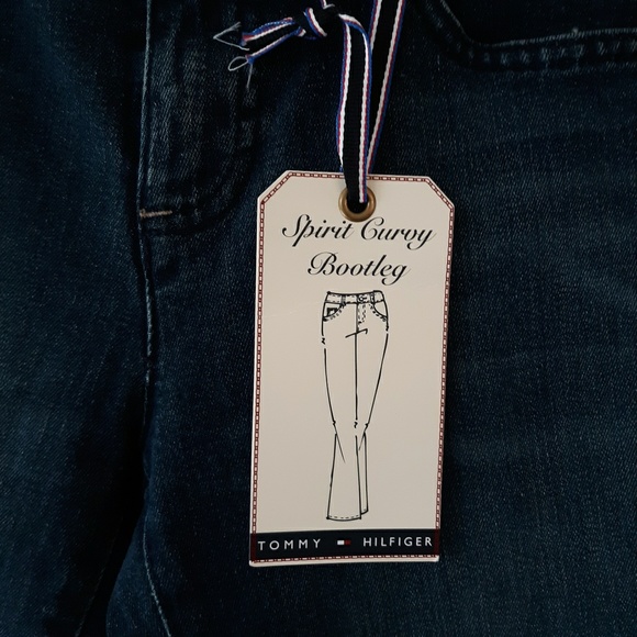NWT Tommy Hilfiger Curvy Bootcut Blue Jeans - Picture 5 of 7